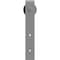 Ekena Millwork Premium J-Strap Roller Hanger w/ Bolts for Barn Door for 1 3/8" Doors, Flint Gray GB60013RFG - alternate 1